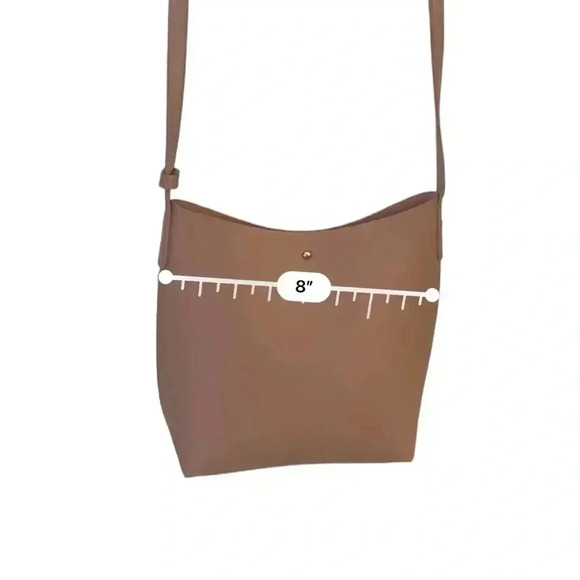 Samara bucket bag adjustable strap vegan leather pink - Picture 6 of 9